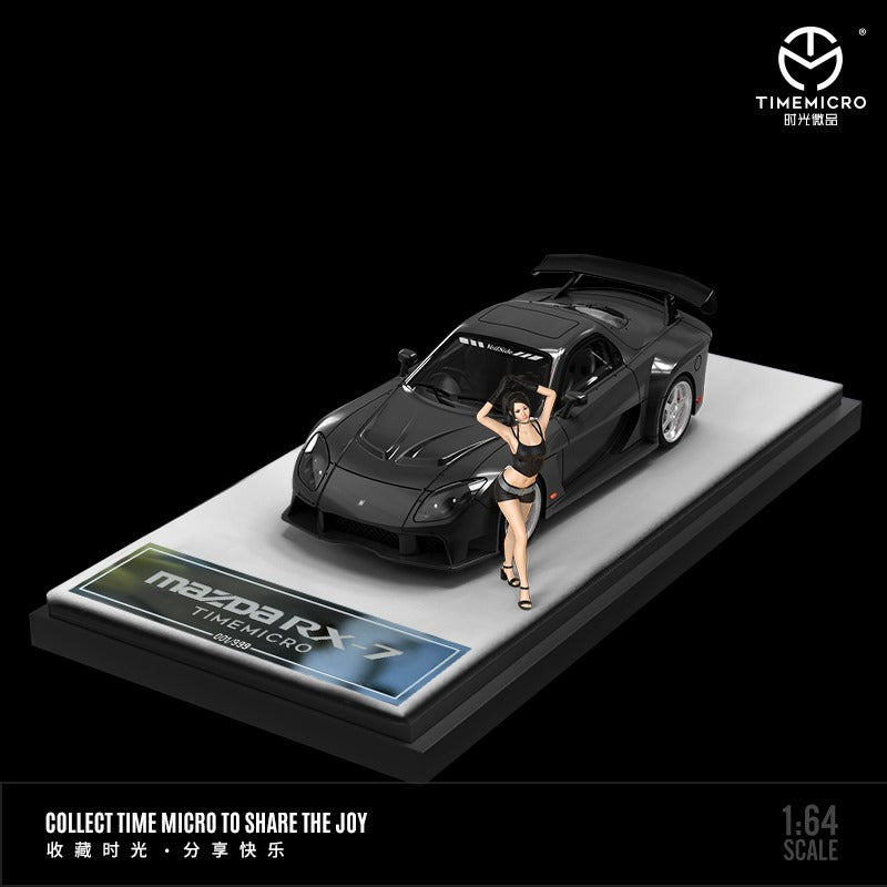 TimeMicro Mazda RX-7 VeilSide BLACK / GREEN / WHITE 1:64 (ONLINE ORDER ONLY)
