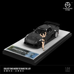 TimeMicro Mazda RX-7 VeilSide BLACK / GREEN / WHITE 1:64 (ONLINE ORDER ONLY)