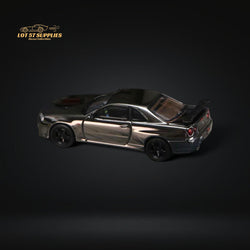 Street Weapon Skyline GTR R34 V-SPEC-II Chrome Plated Limited to 599 Pcs 1:64 (ONLINE ORDER ONLY)