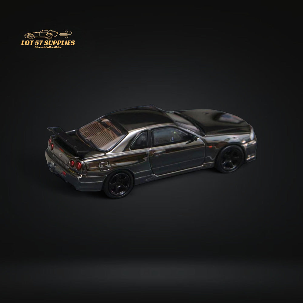 Street Weapon Skyline GTR R34 V-SPEC-II Chrome Plated Limited to 599 Pcs 1:64 (ONLINE ORDER ONLY)