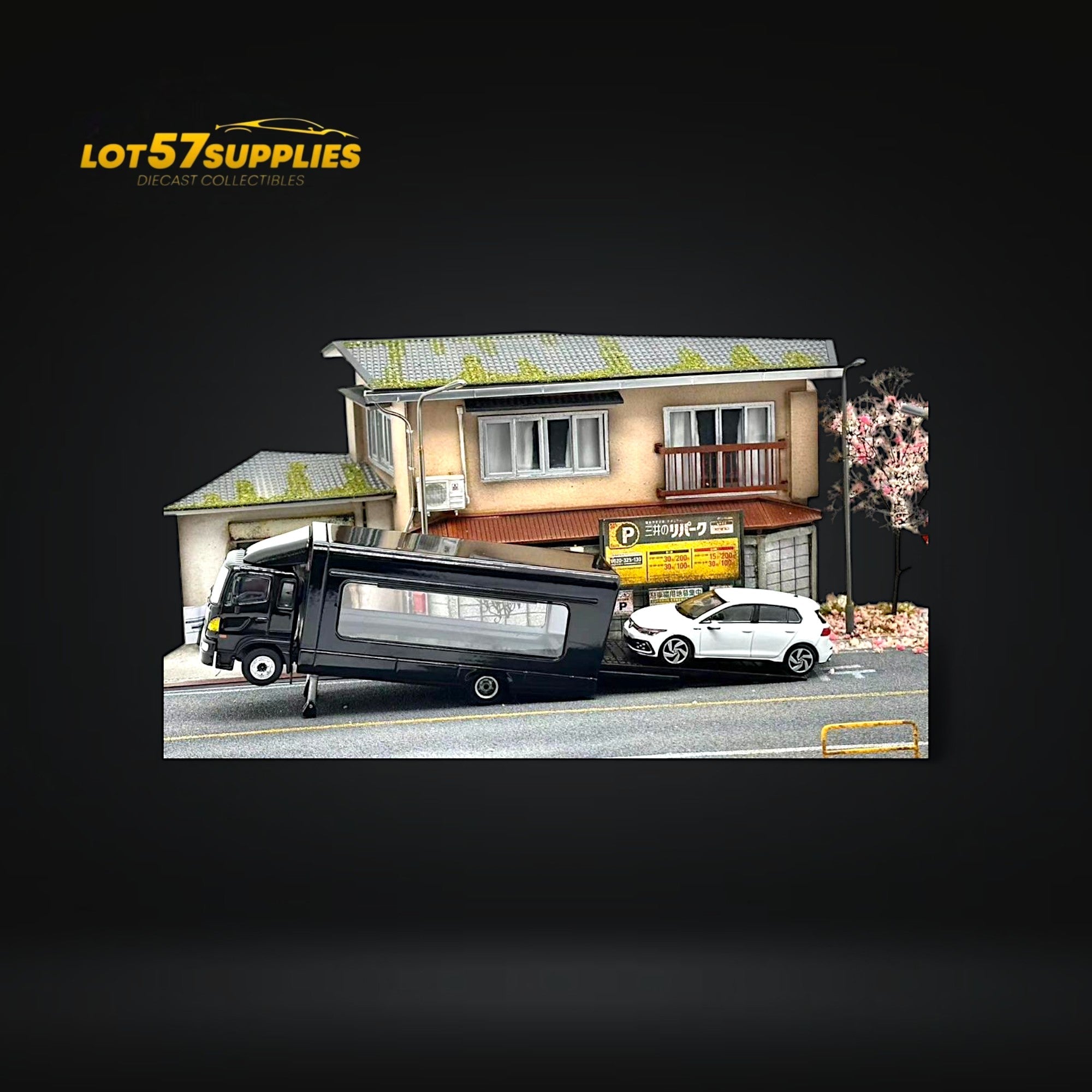 Unique Model Hino 500 HINO Ranger 5th Generation Outriggers BLACK 1:64 (ONLINE ORDER ONLY)