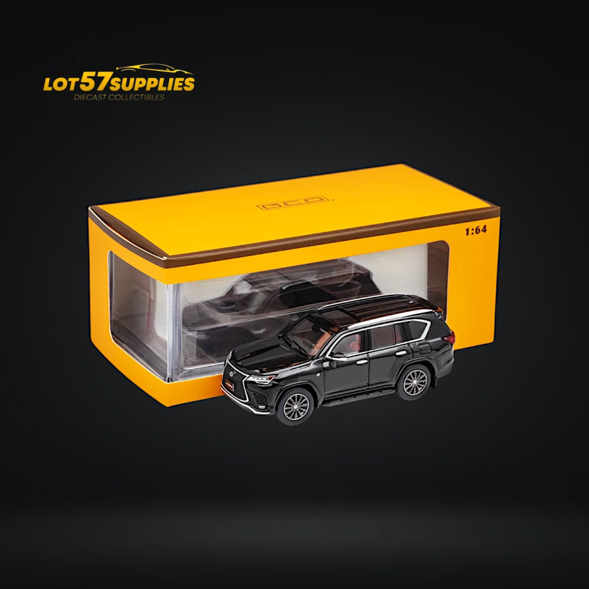 GCD Lexus LX600 Sport BLACK w/ Active Suspension 1:64 (ONLINE ORDER ONLY)