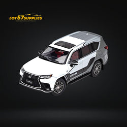 GCD Lexus LX600 Sport White & Gray Sport w/ Active Suspension 1:64 (ONLINE ORDER ONLY)