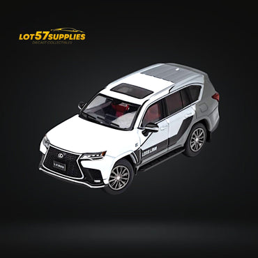 GCD Lexus LX600 Sport White & Gray Sport w/ Active Suspension 1:64 (ONLINE ORDER ONLY)