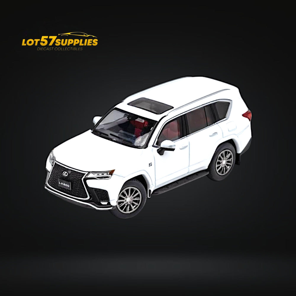 GCD Lexus LX600 Sport White w/ Active Suspension 1:64 (ONLINE ORDER ONLY)
