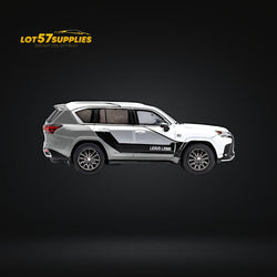 GCD Lexus LX600 Sport White & Gray Sport w/ Active Suspension 1:64 (ONLINE ORDER ONLY)