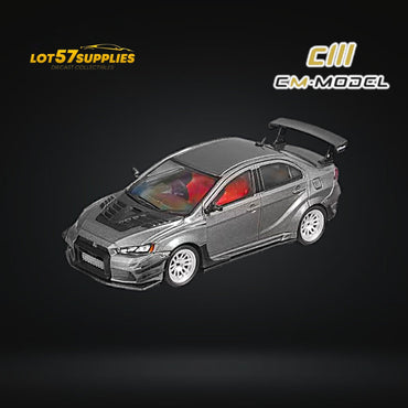 CM Model Mitsubishi Lancer Evolution X Varis Wide Body Gray 1:64 CM64-EVOX-03 (ONLINE ORDER ONLY)