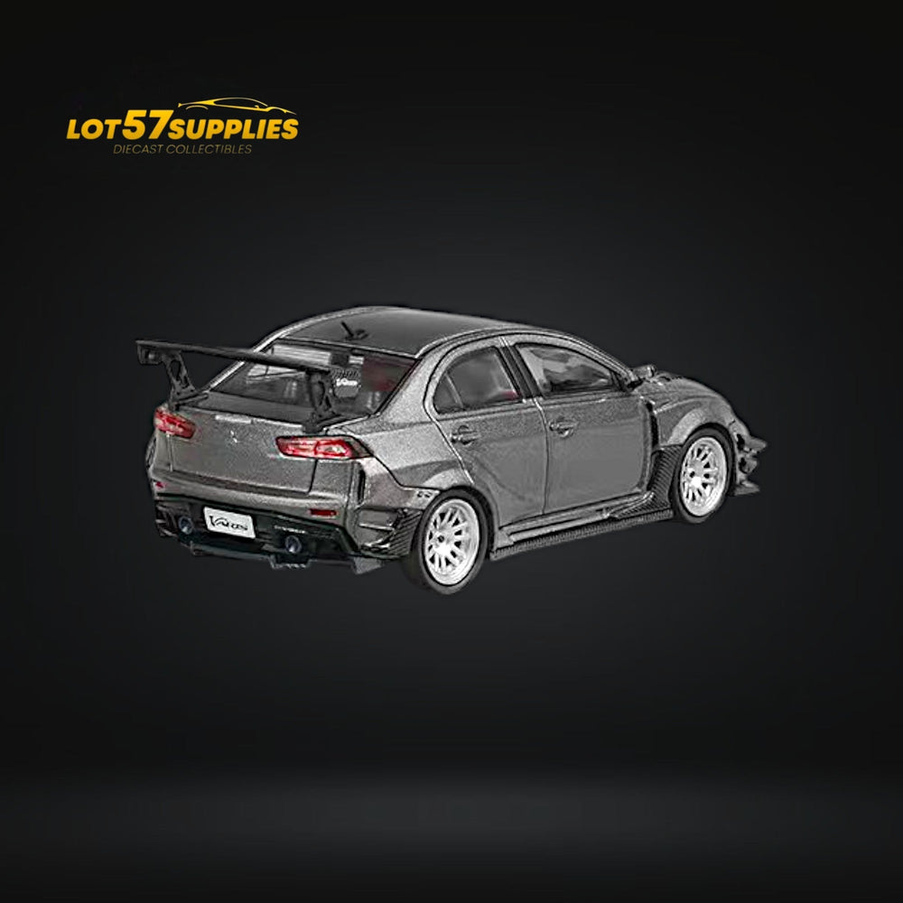 CM Model Mitsubishi Lancer Evolution X Varis Wide Body Gray 1:64 CM64-EVOX-03 (ONLINE ORDER ONLY)