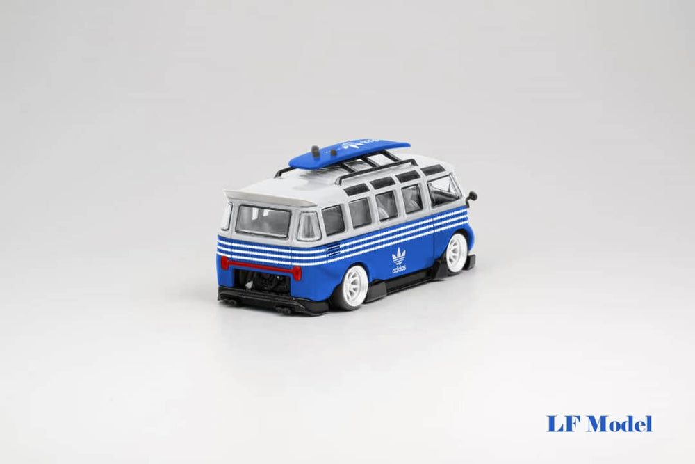 LF Model Volkswagen T1 Kombi with Surfboards Blue/White 1:64 (ONLINE ORDER ONLY)