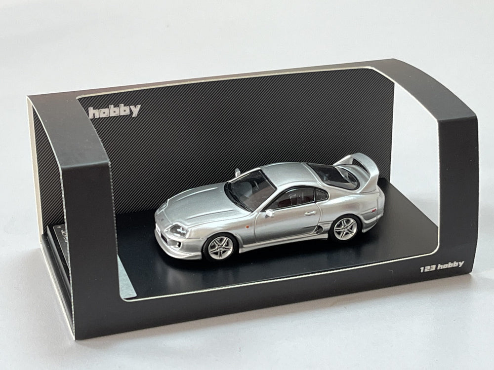 123 Hobby Toyota Supra JZA80Z in Silver 1:64 (ONLINE ORDER ONLY)