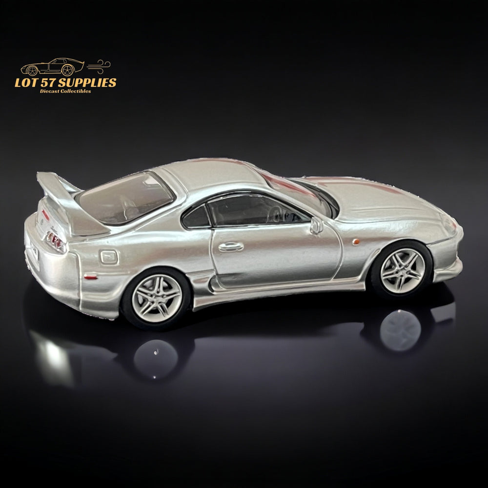 123 Hobby Toyota Supra JZA80Z in Silver 1:64 (ONLINE ORDER ONLY)