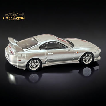 123 Hobby Toyota Supra JZA80Z in Silver 1:64 (ONLINE ORDER ONLY)