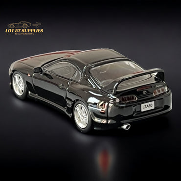 123 Hobby Toyota Supra JZA80Z in Black 1:64 (ONLINE ORDER ONLY)