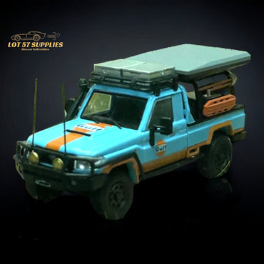 AutoBots Models Toyota Land Cruiser LC79 Gulf Livery 1:64 Limited to 699 PCS (ONLINE ORDER ONLY)