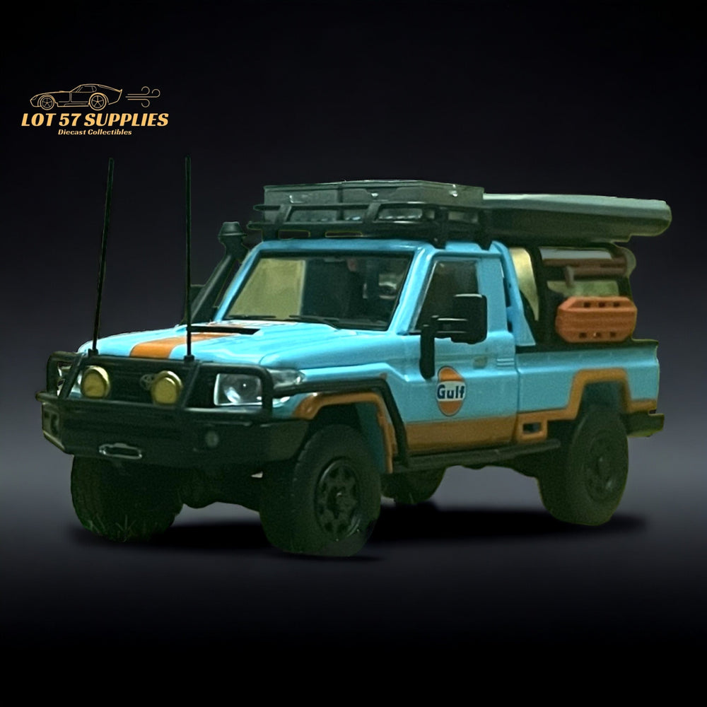 AutoBots Models Toyota Land Cruiser LC79 Gulf Livery 1:64 Limited to 699 PCS (ONLINE ORDER ONLY)