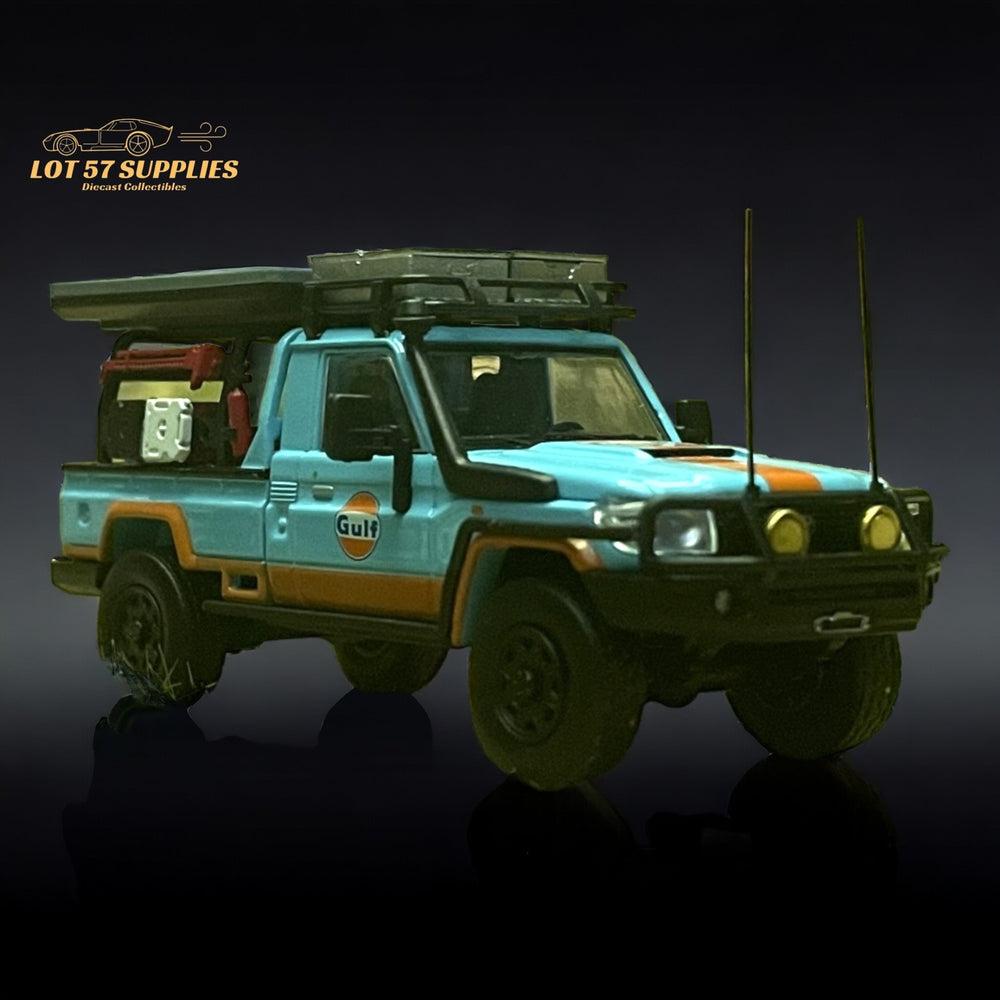 AutoBots Models Toyota Land Cruiser LC79 Gulf Livery 1:64 Limited to 699 PCS (ONLINE ORDER ONLY)