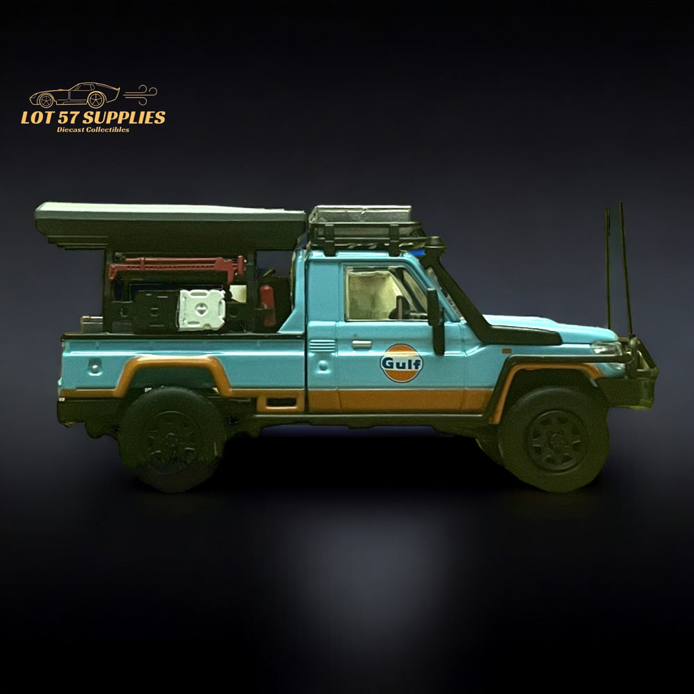 AutoBots Models Toyota Land Cruiser LC79 Gulf Livery 1:64 Limited to 699 PCS (ONLINE ORDER ONLY)