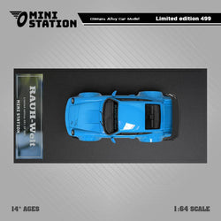 Mini Station Porsche 911 964 RWB HIDEYOSHI blue Ordinary 1:64 (ONLINE ORDER ONLY)