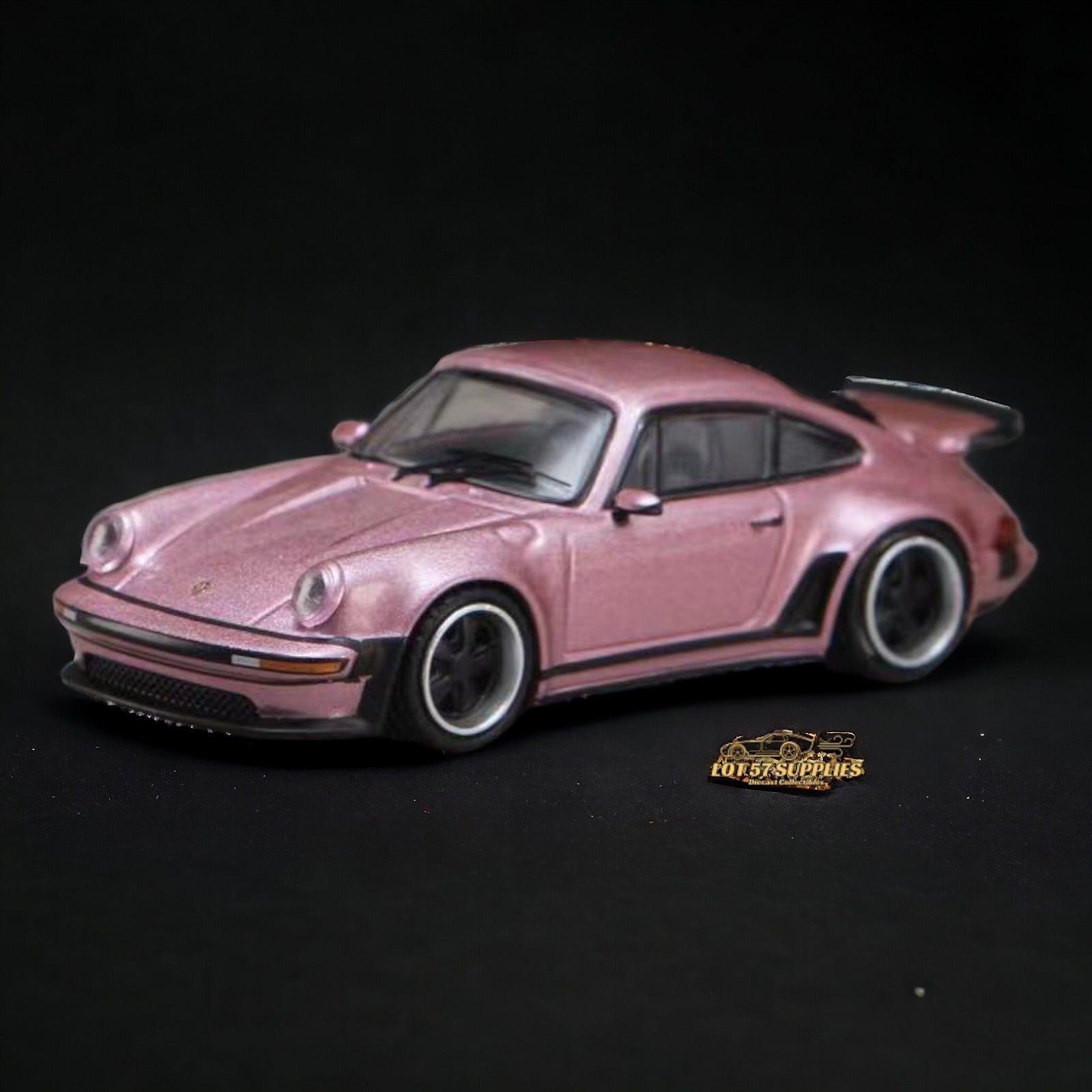 HobbyFans Porsche Singer 930 Turbo Study Ghost Player Custom Pink 1:64 (ONLINE ORDER ONLY)