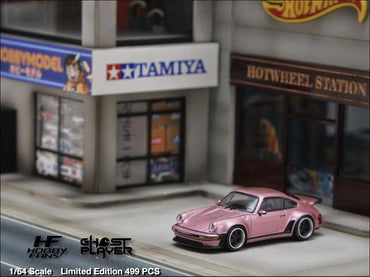 HobbyFans Porsche Singer 930 Turbo Study Ghost Player Custom Pink 1:64 (ONLINE ORDER ONLY)