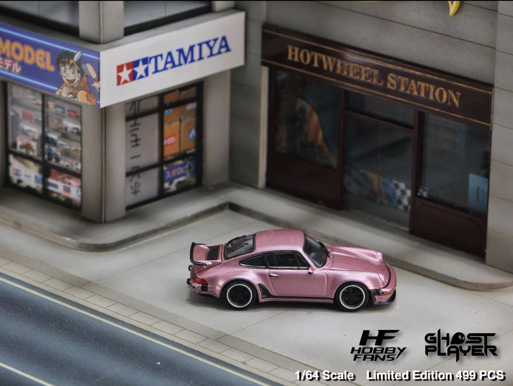 HobbyFans Porsche Singer 930 Turbo Study Ghost Player Custom Pink 1:64 (ONLINE ORDER ONLY)