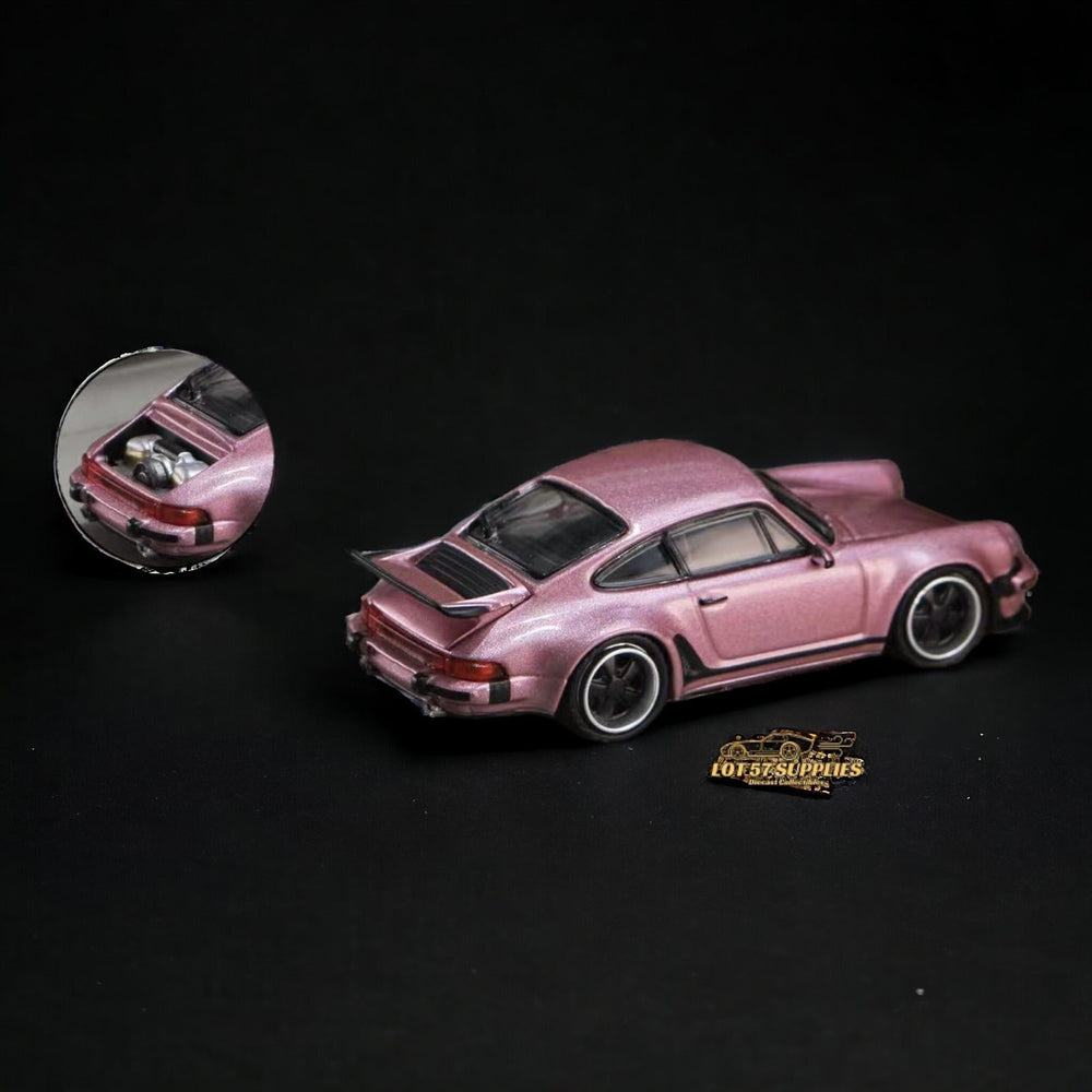 HobbyFans Porsche Singer 930 Turbo Study Ghost Player Custom Pink 1:64 (ONLINE ORDER ONLY)