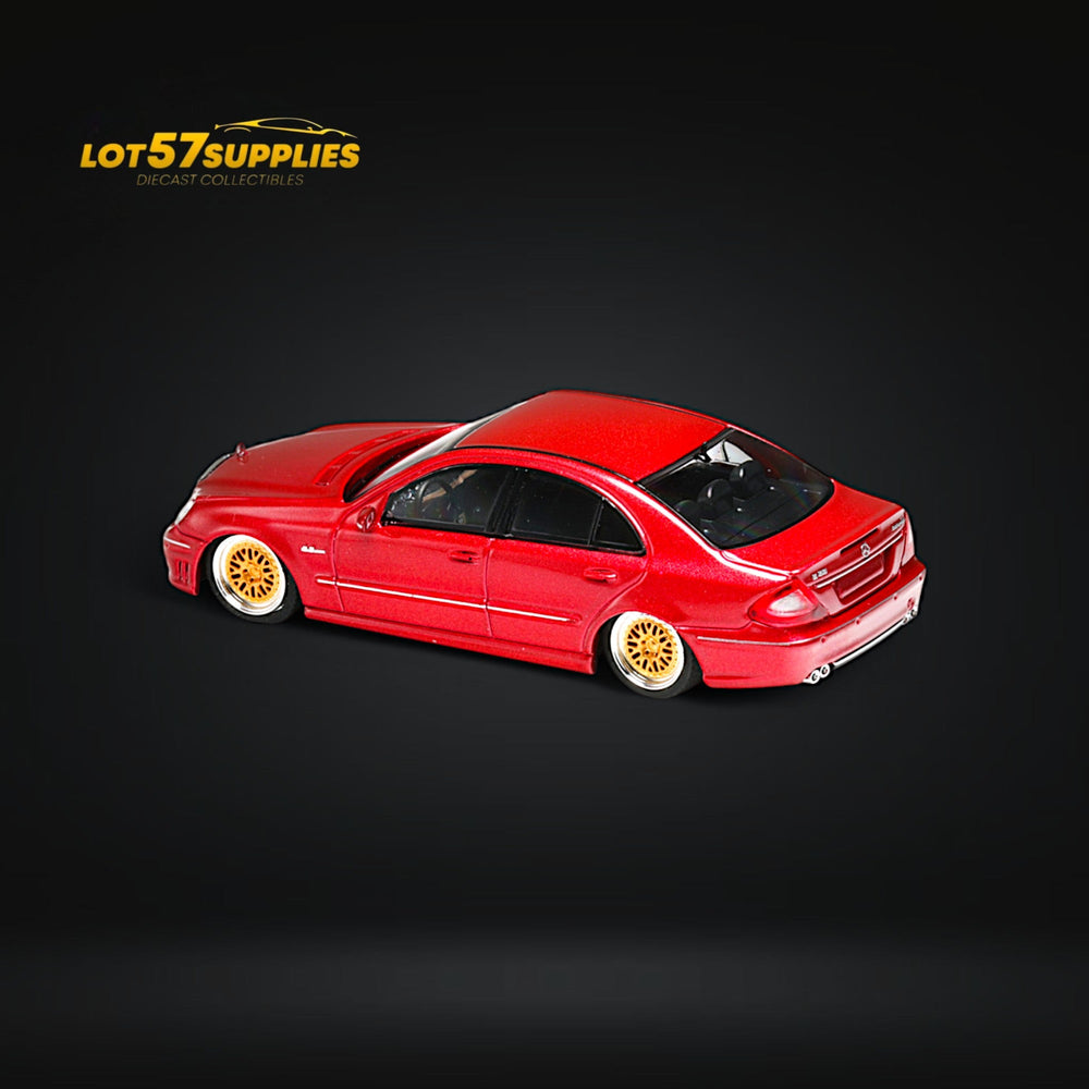 MK Model Mercedes-Benz E63 AMG W211 Lowered in Red Limited to 299 Pcs 1:64 (ONLINE ORDER ONLY)