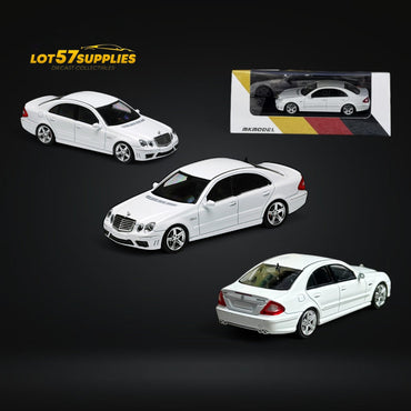MK Model Mercedes-Benz E63 AMG W211 in White Limited to 599 Pcs 1:64 (ONLINE ORDER ONLY)