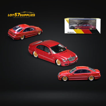 MK Model Mercedes-Benz E63 AMG W211 Lowered in Red Limited to 299 Pcs 1:64 (ONLINE ORDER ONLY)