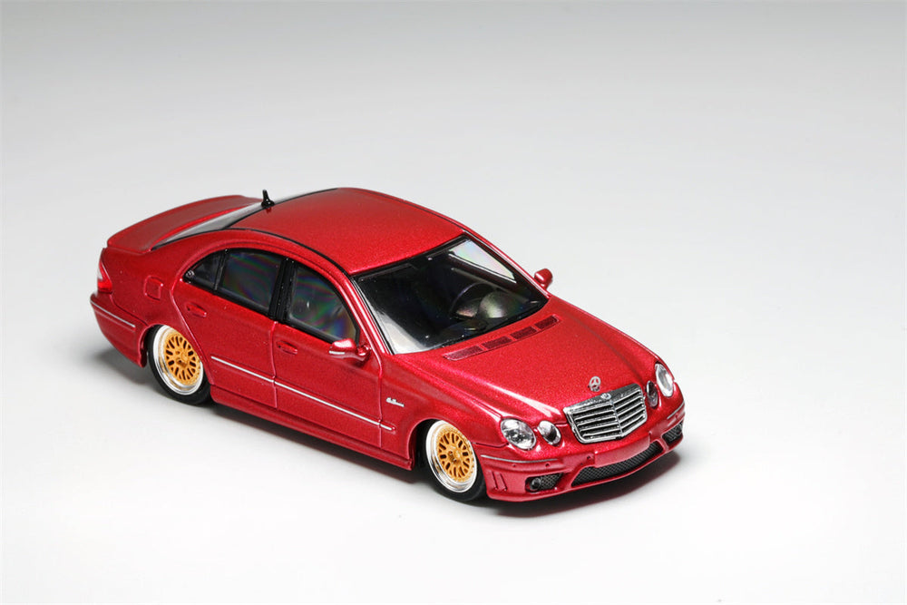 MK Model Mercedes-Benz E63 AMG W211 Lowered in Red Limited to 299 Pcs 1:64 (ONLINE ORDER ONLY)