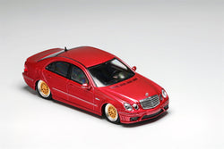 MK Model Mercedes-Benz E63 AMG W211 Lowered in Red Limited to 299 Pcs 1:64 (ONLINE ORDER ONLY)