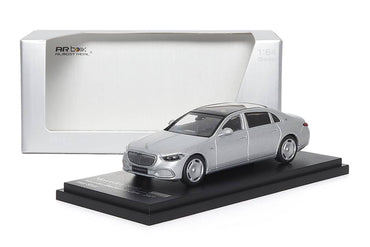 AR BOX 2021 Mercedes-Benz Maybach W223 Matte Silver Licensed Product 1:64 (ONLINE ORDER ONLY)