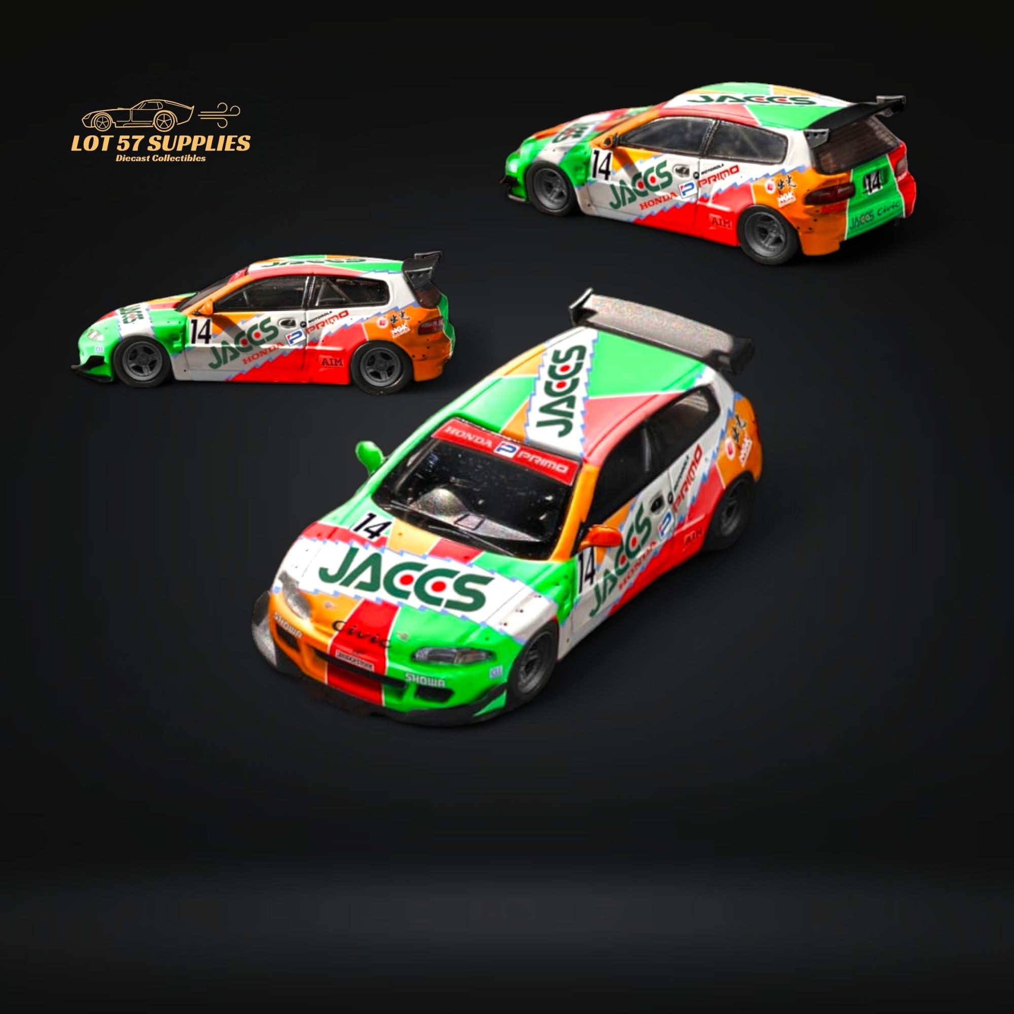 Fuji Honda Civic EG6 5th Gen MK5 Rocket Bunny JACCS #14 Livery 1:64 (ONLINE ORDER ONLY)