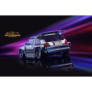 Liberty64 Volkswagen VW KS MK2 Widebody Silver Chrome 1:64 (ONLINE ORDER ONLY)
