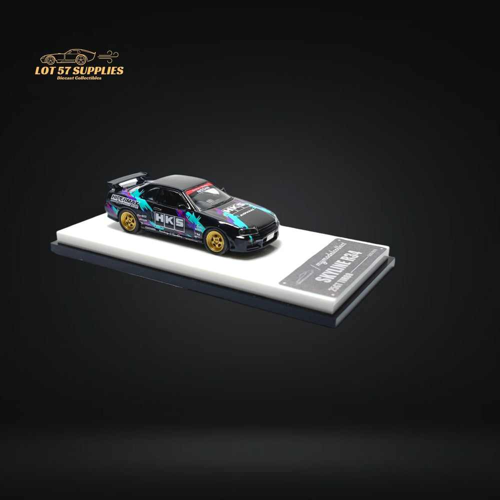 MC Nissan Skyline R34 Turbo HKS Livery 1:64 (ONLINE ORDER ONLY)