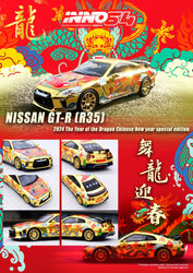 Inno64 Nissan Skyline GT-R R35 Year Of The Dragon Special Edition 2024 1:64 (ONLINE ORDER ONLY)