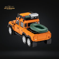 GCD Land Rover Defender 6x6 Orange Camping Modified 1:64 KS-053-287 (ONLINE ORDER ONLY)