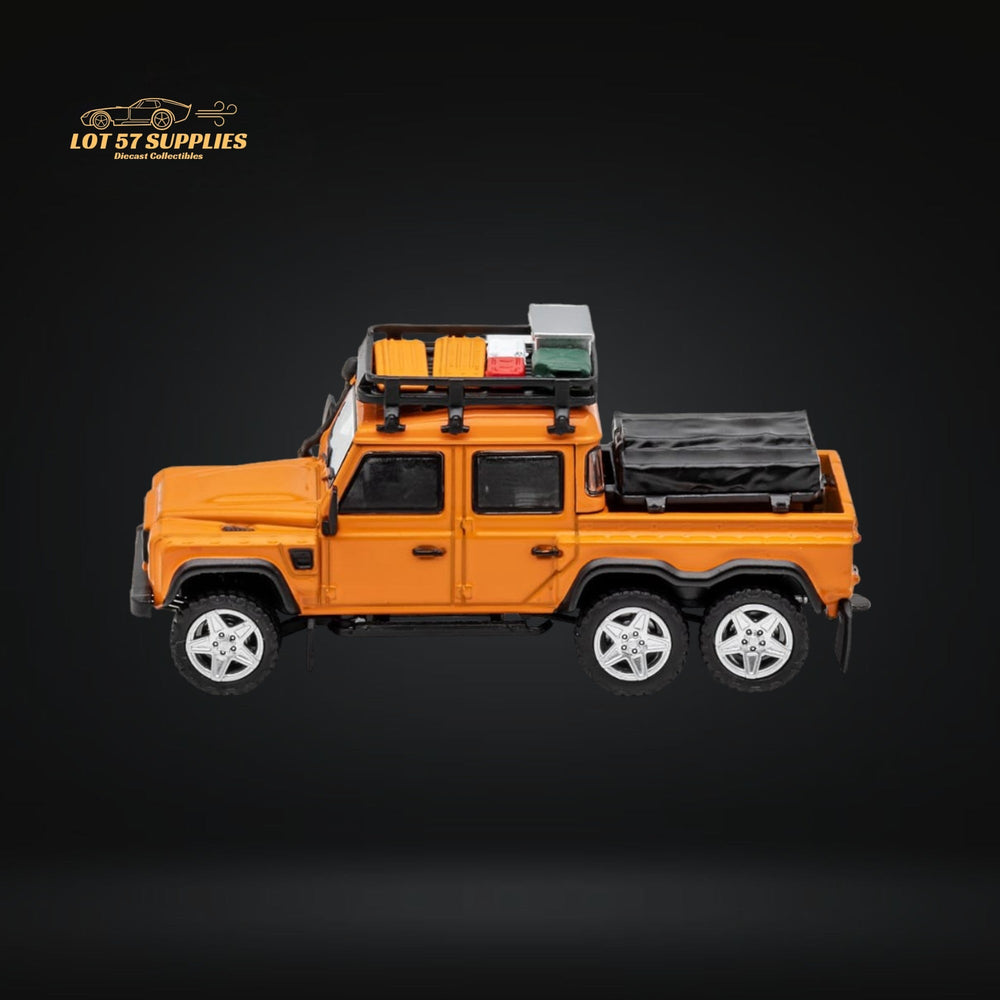 GCD Land Rover Defender 6x6 Orange Camping Modified 1:64 KS-053-287 (ONLINE ORDER ONLY)