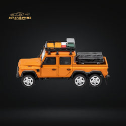 GCD Land Rover Defender 6x6 Orange Camping Modified 1:64 KS-053-287 (ONLINE ORDER ONLY)