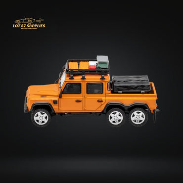 GCD Land Rover Defender 6x6 Orange Camping Modified 1:64 KS-053-287 (ONLINE ORDER ONLY)