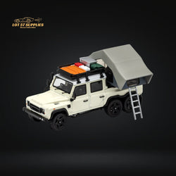 GCD Land Rover Defender 6x6 Off-White Camping Modified 1:64 KS-053-286 (ONLINE ORDER ONLY)