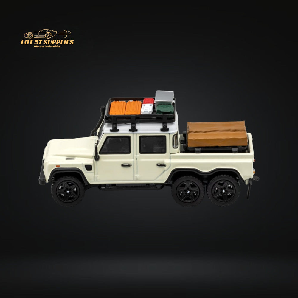 GCD Land Rover Defender 6x6 Off-White Camping Modified 1:64 KS-053-286 (ONLINE ORDER ONLY)