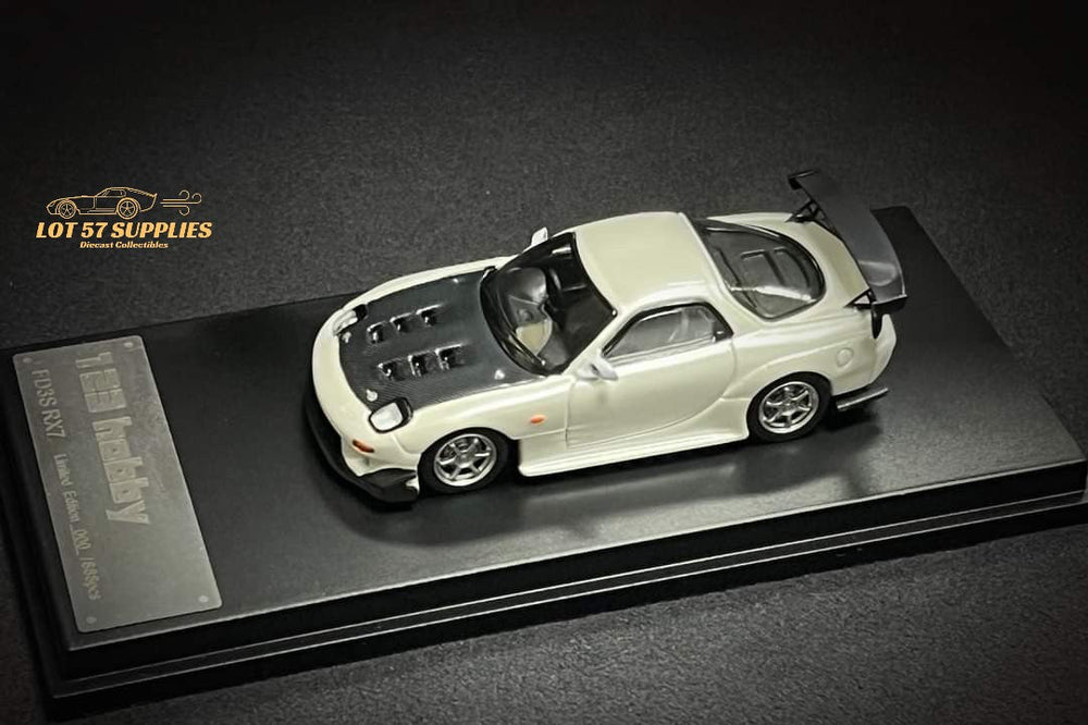 123 Hobby Mazda FD3S RX-7 in Pearl White 1:64 (ONLINE ORDER ONLY)