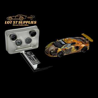 King Model Lamborghini Aventador LP700-4 LB 1.0 Tiger Livery 1:64 (ONLINE ORDER ONLY)