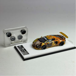 King Model Lamborghini Aventador LP700-4 LB 1.0 Tiger Livery 1:64 (ONLINE ORDER ONLY)