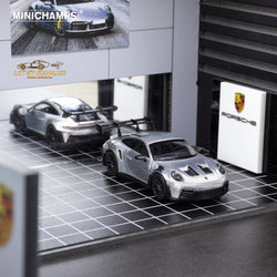 Minichamps X CLDC Exclusive Porsche 911 GT3 RS in Raw Silver English Magazine Version 1:64 (MAGAZINE INCLUDED) (ONLINE ORDER ONLY)