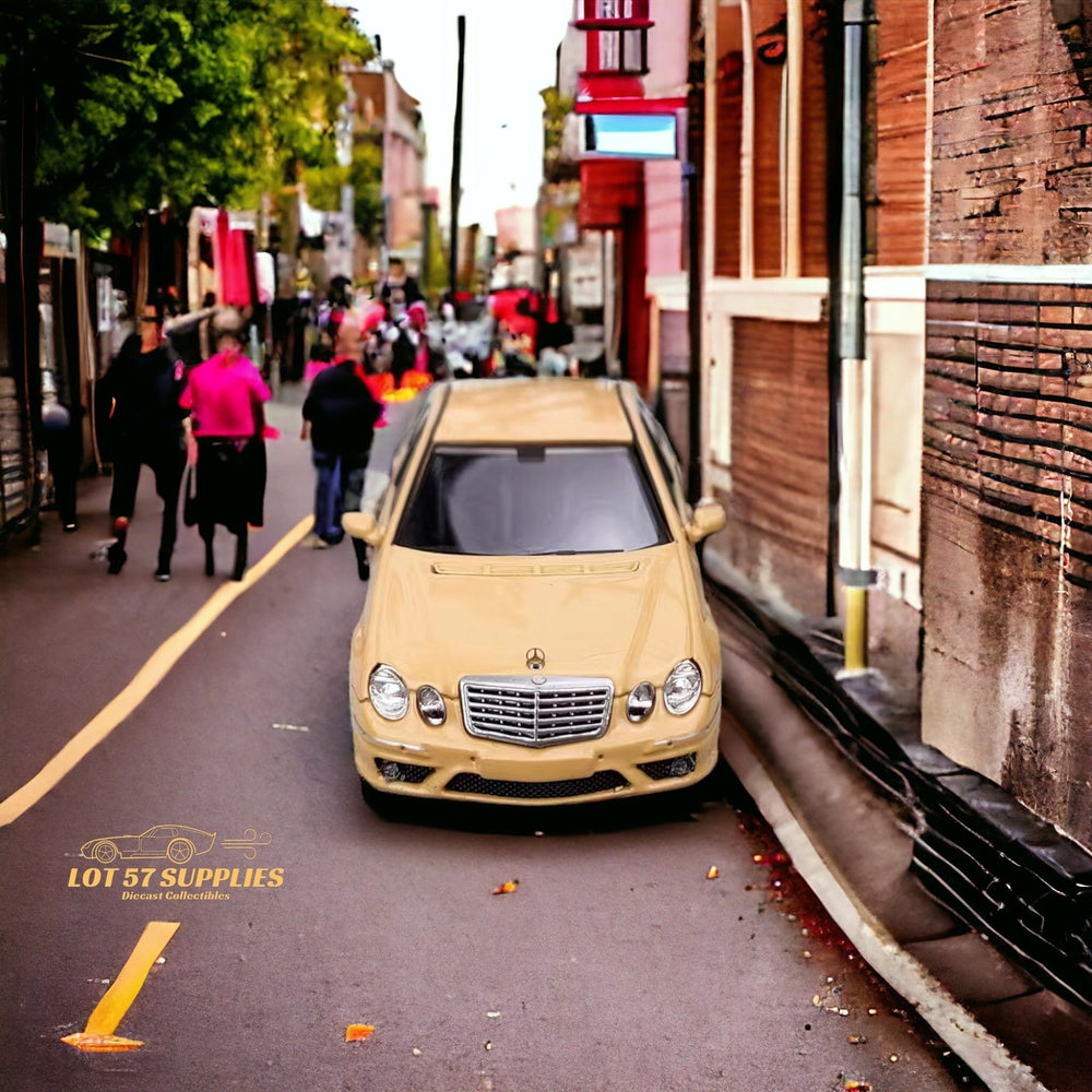 MK Model Mercedes-Benz E63 AMG W211 Lowered in Desert Yellow 1:64 (ONLINE ORDER ONLY)
