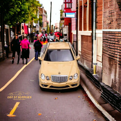 MK Model Mercedes-Benz E63 AMG W211 Lowered in Desert Yellow 1:64 (ONLINE ORDER ONLY)