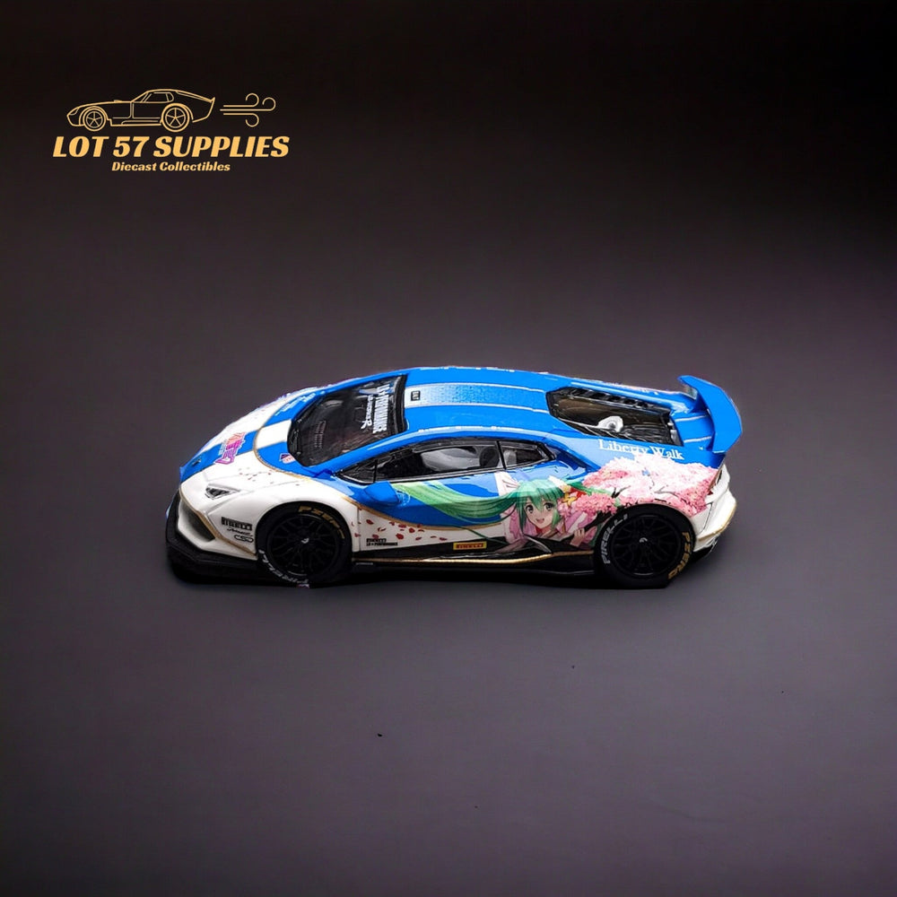 King Model Lamborghini Huracan LP610 LB 1.0 Hatsune Blue 1:64 (ONLINE ORDER ONLY)