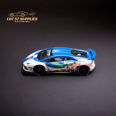 King Model Lamborghini Huracan LP610 LB 1.0 Hatsune Blue 1:64 (ONLINE ORDER ONLY)